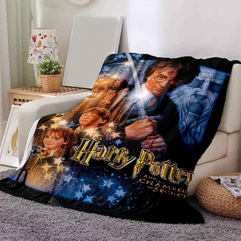 Harry Potter and the Chamber of Secrets Movie Poster PrintPrint Blanket, Soft Blanket For Sofa Office Bed And Travelling Daughter Birthday G