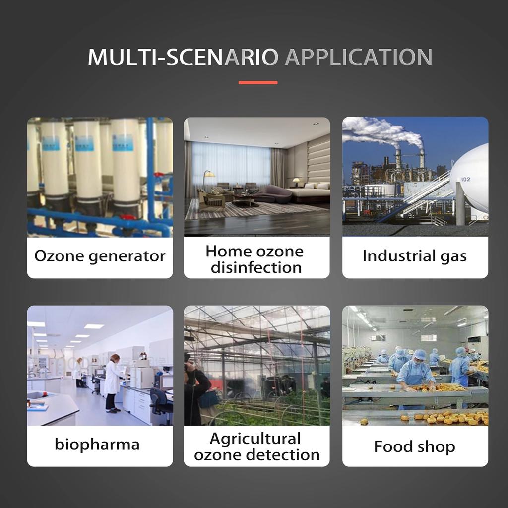 Портативный газоанализатор озона 3-в-1 O3 / Температура / Влажность Тестер качества воздуха Бытовой монитор газа O3 Зарядка от USB