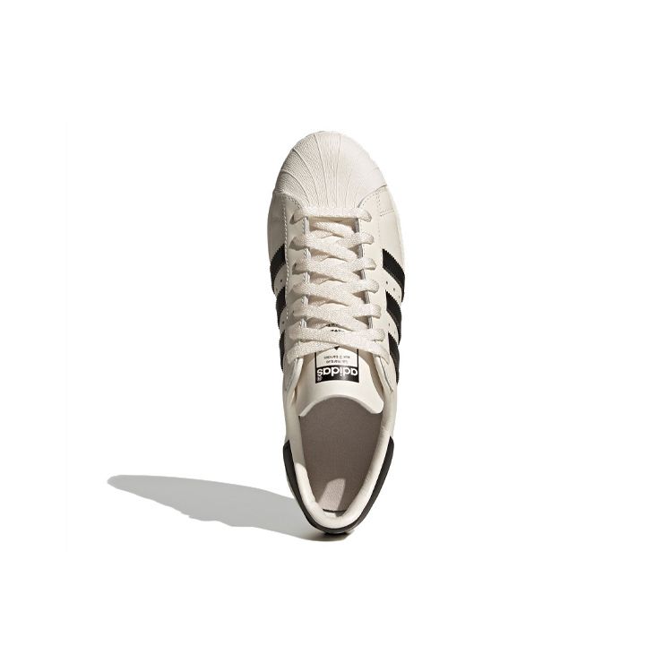 adidas Superstar 82 Off White Черные кроссовки унисекс Кремово-белые Core-Black H06258