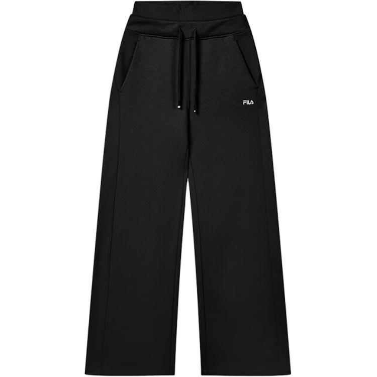 Fila Оригинальные Мягкие Удобные Простые Повседневные Свободные Вязаные Спортивные Штаны Женские штаны Черный F11W439608FBK