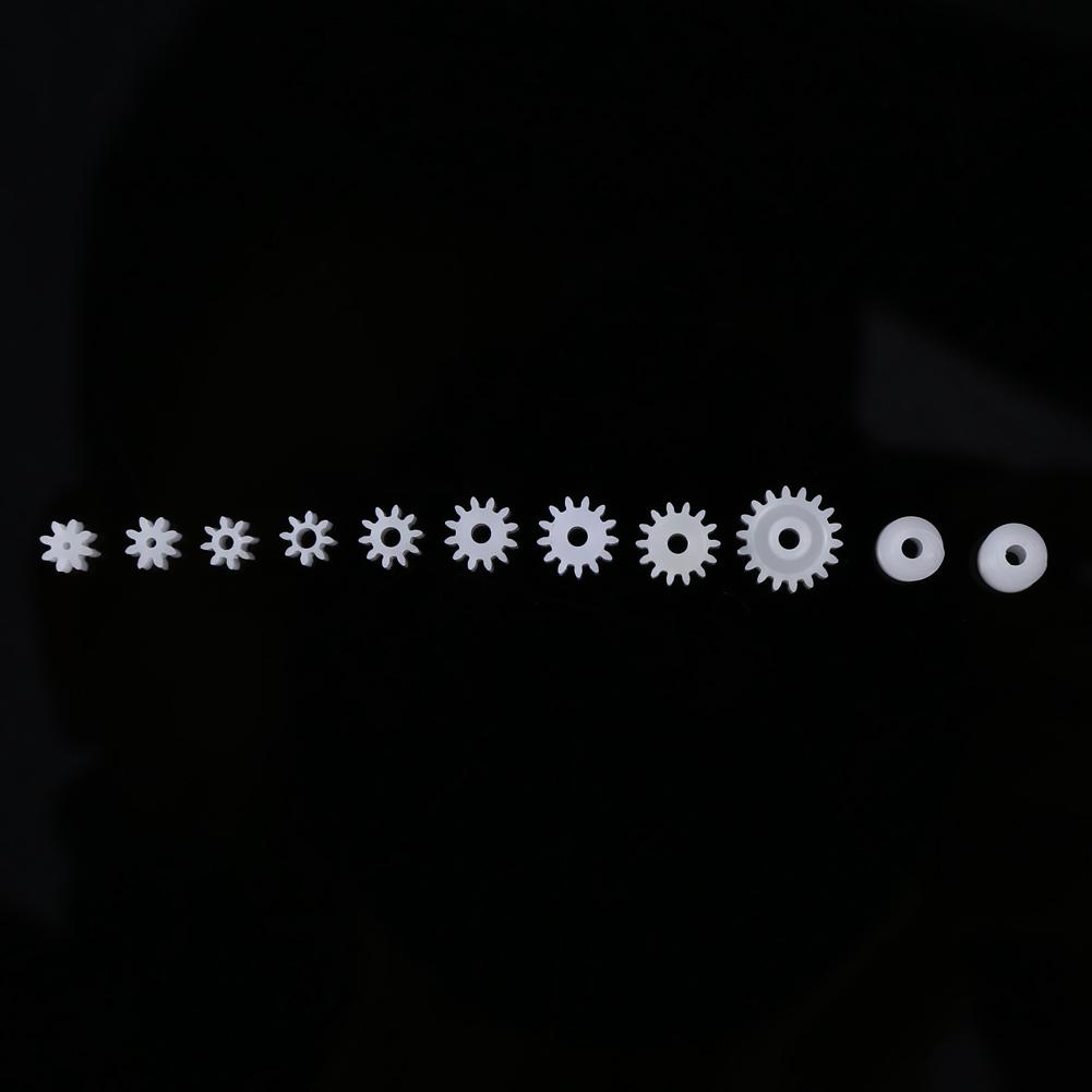 11pcs Plastic Spindle Worm Gear for Aircraft Car Truck Model Robotic Motor Shaft