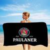 Немецкое пиво Paulaner Микрофибровое одеяло Быстросохнущие пляжные полотенца Большой размер Печать Супервпитывающее полотенце-одеяло для бассейна