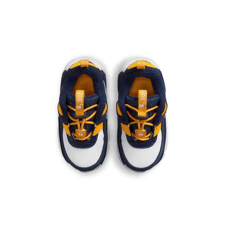 Nike Air Max 90 Toggle SE TD Полуночный синий Университетское золото Детские кроссовки Синий Белый DH9571-400