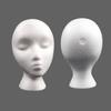 Легкая пенопластовая голова манекена, очки, гарнитура, парик, стенд, женская модель головы, форма для показа шляпы