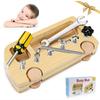 10 Pcs Kids Montessori Screwdriver Board Set,Wooden Montessori Toys,Real Tools,Basic Skills Educational Sensory Learning Toy for Kids Toddlers