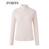 Ports Женский трикотажный свитер из 100% кашемира с высоким воротником