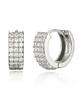 Geigerjewelry Серьги-гвоздики Cubic One-Touch Gisvee020 (Булавка из серебра 925 пробы)
