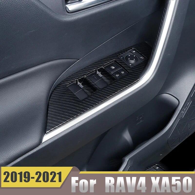 Для Toyota RAV4 XA50 2022 аксессуары для интерьера автомобиля, оконное стекло, подъемный переключатель, панель подлокотника, декоративные накладки