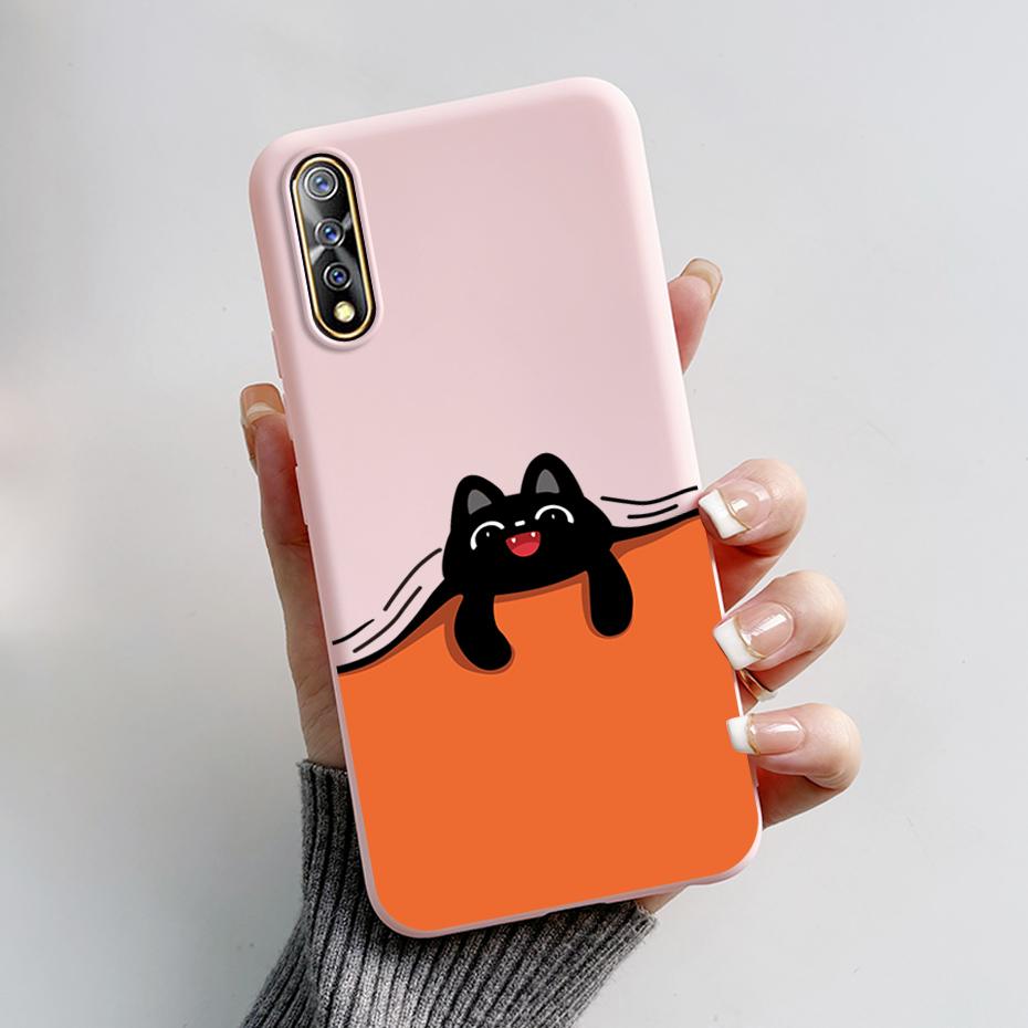 For vivo S1 Case 1907 V1913A Phone Cover Cute Rabbit Panda Shockproof Bumper For Vivo V17 Neo Fundas For Vivo Z5 IQ00 855 Coque
