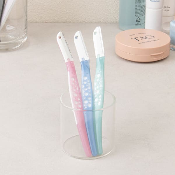 Kaijirushi Женская бритва для лица, 3 шт.