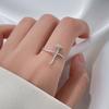 Кольцо с шипами в виде розы Женский нишевый дизайн Простой принц Цветок Открытие Указательный палец Кольцо Личность