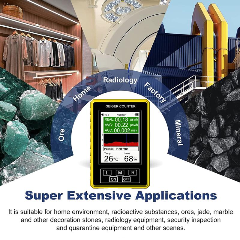 Новый XR3-BR-9C RPO 2-в-1 портативный портативный цифровой измеритель ЭДС электромагнитного излучения детектор ядерного излучения счетчик Гейгера
