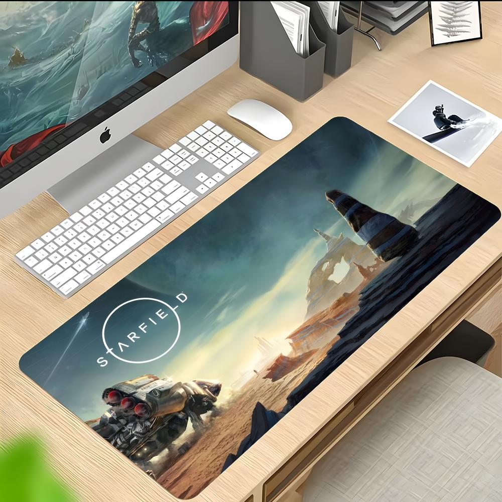 Vast Sci Fi Game SStarfield Mouse Pad Thick Stitched Edge Gaming Mousepad Large NonSlip Desk Mat