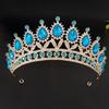 Bridal Crown Baroque Drop Diamond Princess Crown Performance Birthday Tiara Wedding Dress Accessories