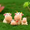 4Pcs/Set Cow Family DIY Miniature Landscape Ornament Garden Bonsai Decoration