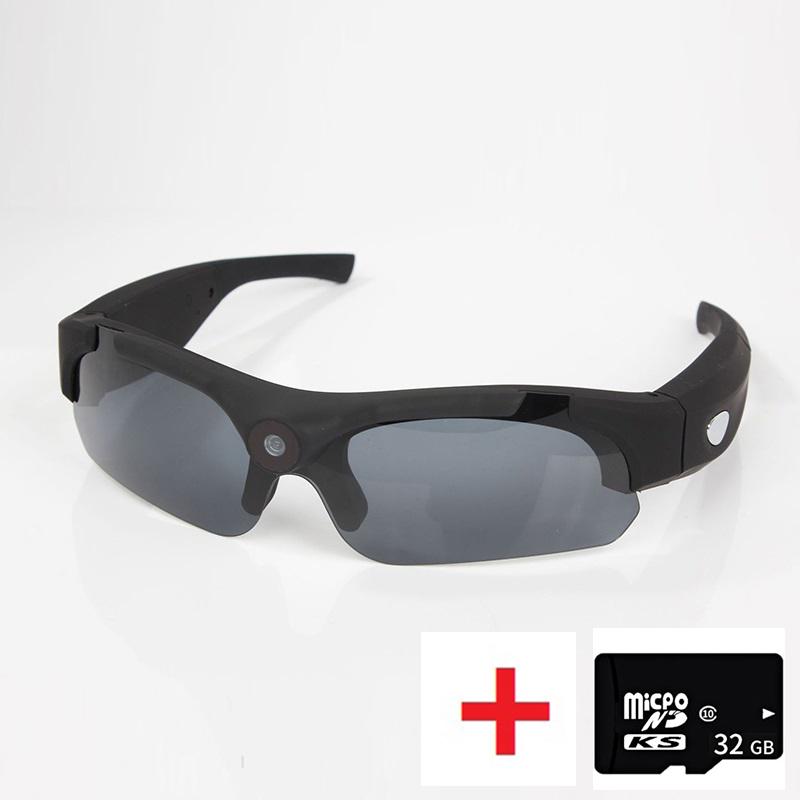 Модные солнцезащитные очки с камерой 1080p, широкоугольные уличные видеозапись, очки для глаз, спортивные умные солнцезащитные очки, видеокамера