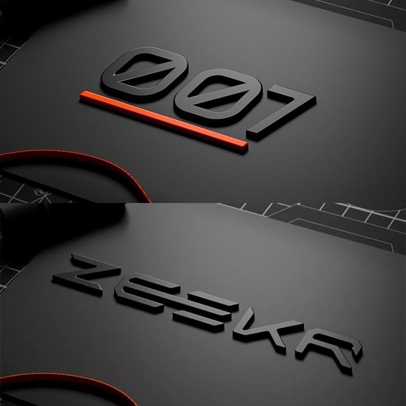 AAXT1 Для ZEEKR 001/X/007/7X Zeekr001 Модификация значка автомобиля Черненые задние логотипы Спортивные модифицированные буквы