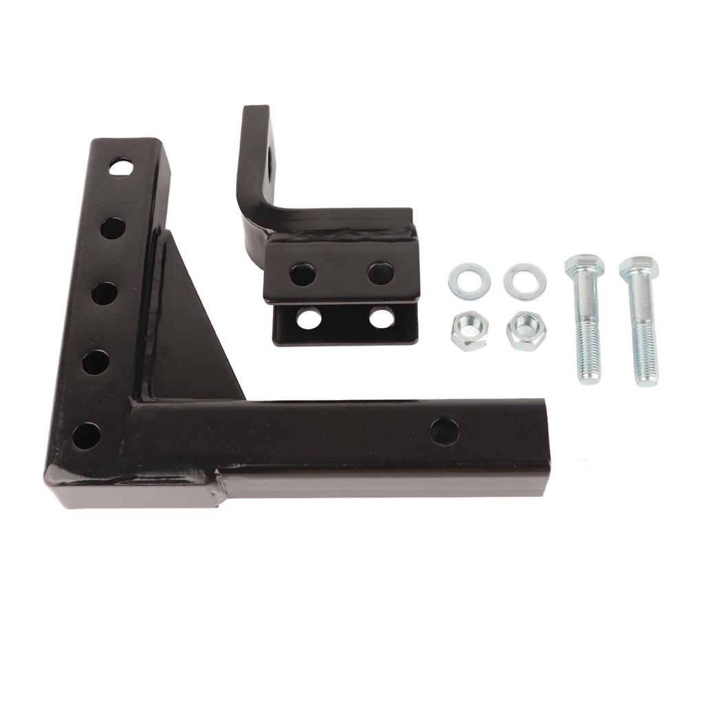 10in Drop Hitch Ball Mount 5000lbs Capacity Heavy Duty Adjustable for 2in Receiver RV Trailer