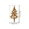 1Pc Iron Christmas Tree Garden Decoration Stake, Outdoor Decoration, with Star and Decorative Design, Suitable for Patio, Lawn, Porch or Fen