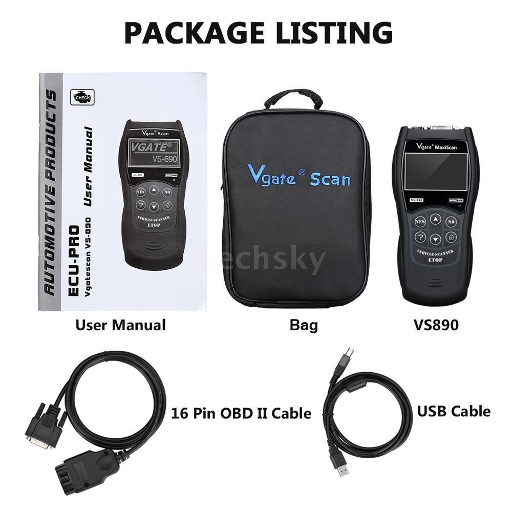 Универсальный автомобильный считыватель кодов, диагностический инструмент, OBD 2, инструмент для сброса сканирования