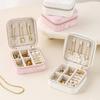 Portable Earrings Necklace Ring Jewelry Box Layered Jewelry Display Case Jewelry Storage Box  Gift