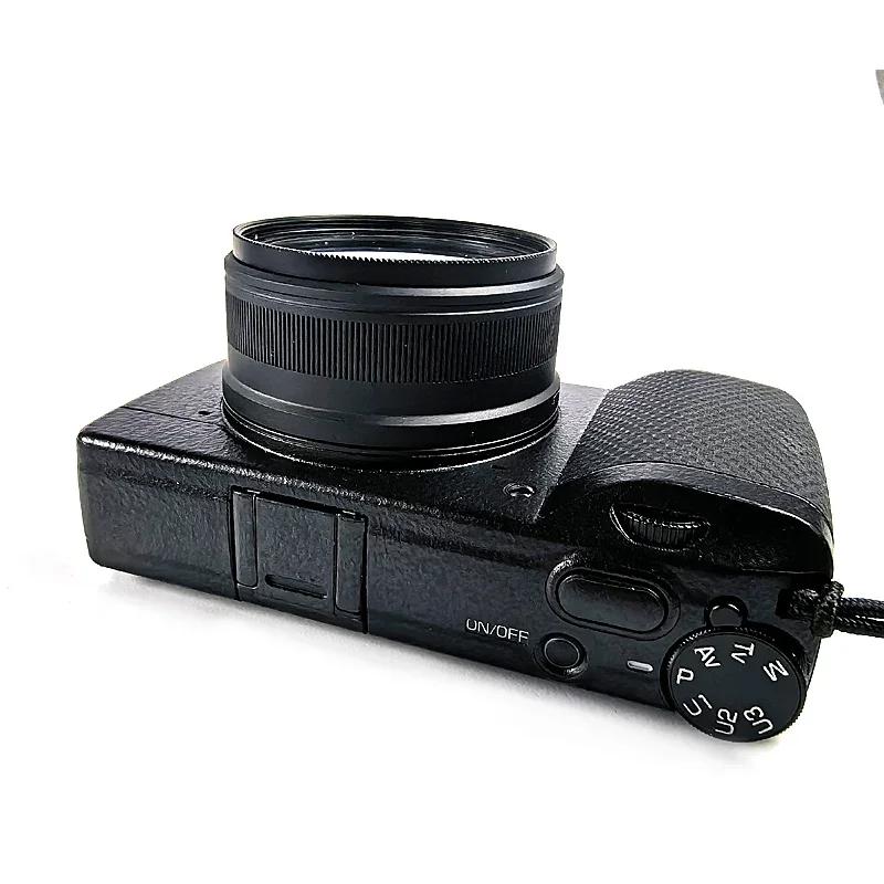 Металлическая квадратная бленда для объектива для Ricoh GR III GR IIIX GR3 GR3x Поддержка стандартных фильтров