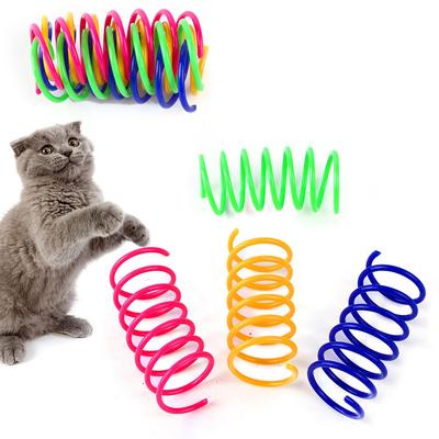 LeTradeJP Игрушки для кошек, Пружинки, 20 штук, 4 цвета, Игрушки для кошек, Облегчение упражнений, Снятие стресса, Тренировка интеллекта, Игра для кошек, Товары для питомцев