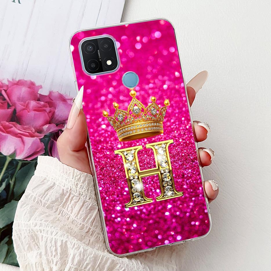 For Oppo A15 Case CPH2185 Stylish Letters Cover Clear Silicone Phone Case For Oppo A15s A 15 OppoA15 OppoA15s Soft Fundas Bumper