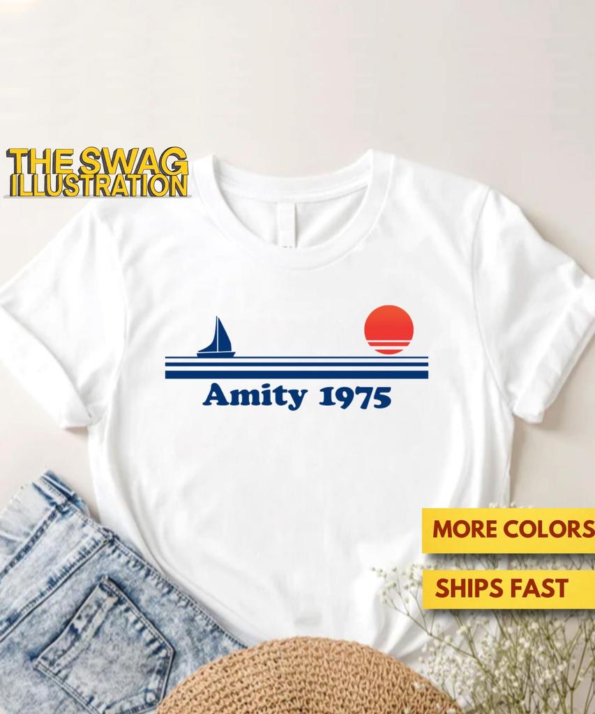 Jaws Amity 1975 Shirt, Amity Island Shirt, Premium Ultra Soft Tee