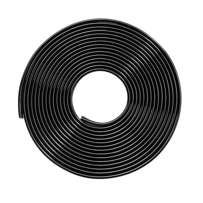 5 м ПВХ-уплотнительная лента для гальванопокрытия, уплотнитель для двери автомобиля, защита от столкновений, U-образная полоса, универсальная наклейка для автомобиля, защищающая от царапин и столкновений