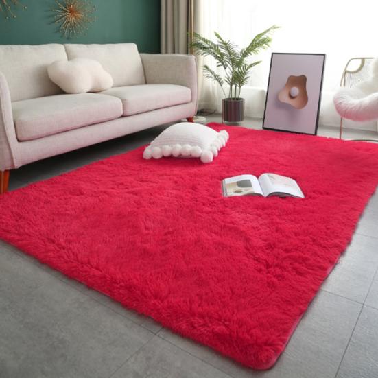 Ковер Shag Area для гостиной, пушистый, плюшевый, для спальни, утолщенный, нескользящий, пушистый, искусственный
