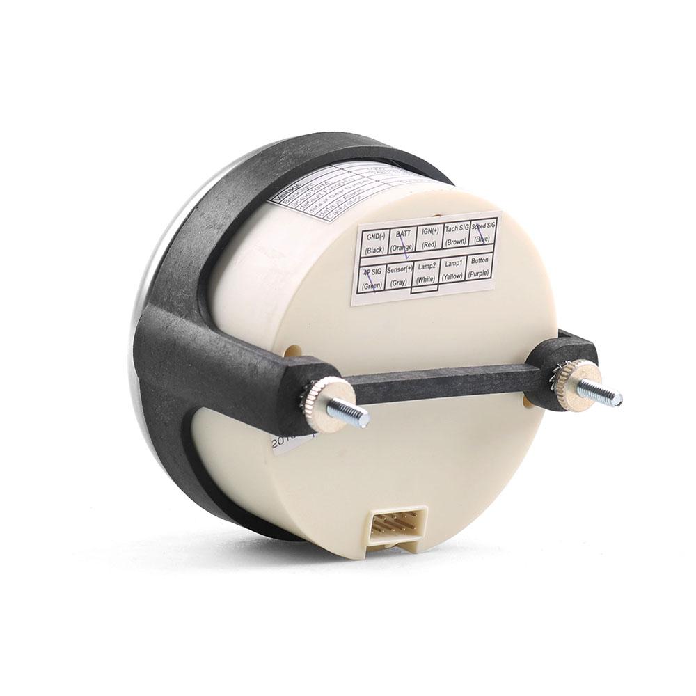 85 мм тахометр 0-4000 об/мин 12 В/24 В об/мин датчик янтарного/белого света тахометр с ЖК-дисплеем счетчик моточасов для дизельного автомобиля, лодки, мотоцикла