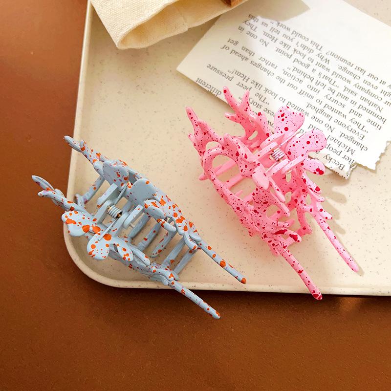 1 шт. розовые синие жидкие металлические ракушки для волос, когти для женщин и девочек, головной убор