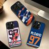 Connor McDavid Hockey Player Phone Case For iPhone 17,16,15,14,13,12,11 Plus,Pro Max,XS,Colorful Silver Phone Case Funda Cover