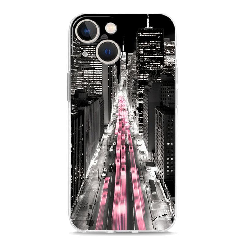 Чехол для телефона iPhone 17 Air Cases iPhone 16 15 12 13 14 Pro Max SE 7 8 Plus iPhone11 Cover Пейзаж побережья Нью-Йорка