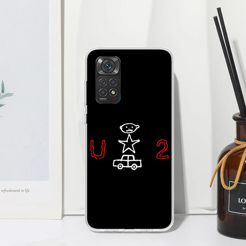 Band U-U2 Rock Phone Case For Xiaomi Redmi Note 15 13 14S 14 Pro Plus 12S 11S 10S 12 11E 10 11T Art Fundas Back Cover Redmi Note