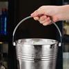 with Handles Mini Metal Buckets Multifunctional Beer Bucket Wine Set Seafood Bucket  Party