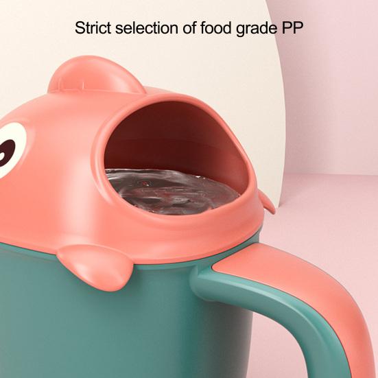 Baby Bath Rinse Cup for Rinsing Hair And Body with Easy Grip Handle Cartoon Animal Shape Soothing Water Flow Rain Shower Bath Toy for Kids