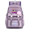 Cartoon Anime K-Pop Demon Hunters Printed Large Capacity Backpack for Teenger Student Bookbag Girl Boy Schoolbag Bookbag Women Waterproof Travel Bag