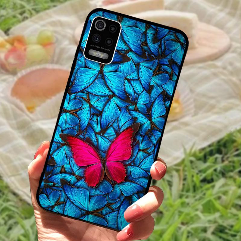 For LG K52 Q52 K62 4G Case Silicone Soft TPU Black Bumper Cover For LG K62+ Coque K62 Plus 4G Fashion Phone Protective Fundas