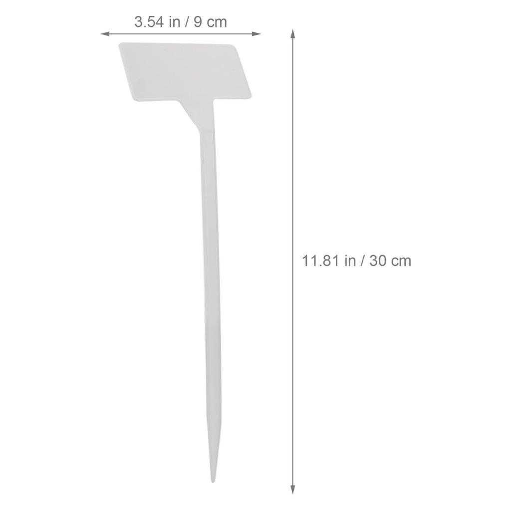 OUNONA Садоводство 20 Высота Садоводство Цветок Белые Этикетки, Растения, Кашпо, Бирки, Маркеры, Таблички, Колышки, Знаки, Т-образные, Большие, Штук, 30см,