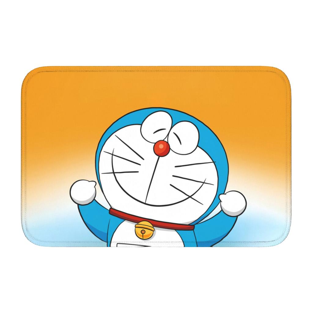 Custom D-Doraemons Cartoon Doormat Anti-Slip Entrance Welcome Kitchen Bath Floor Door Mat Toilet Living Room Carpet Rug