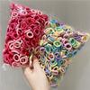 50/100Pcs Hair Bands for Children Colorful Nylon Scrunchie Hair Ties Rubber Band Kids Elastic Hair Leagues Girl Accessories