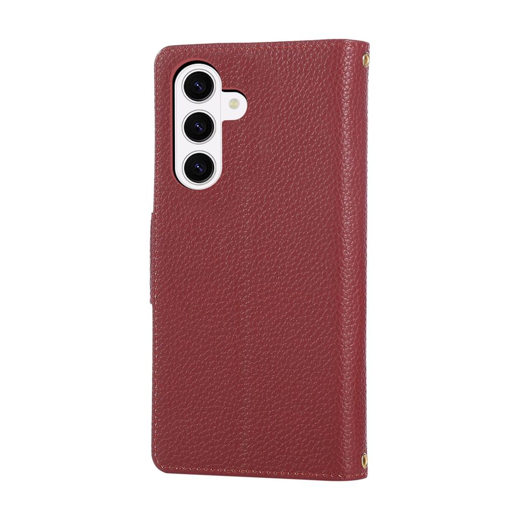 Для Xiaomi 17 Pro Чехол-бумажник с ремешком/множеством слотов для карт Однотонный кожаный чехол-подставка для телефона