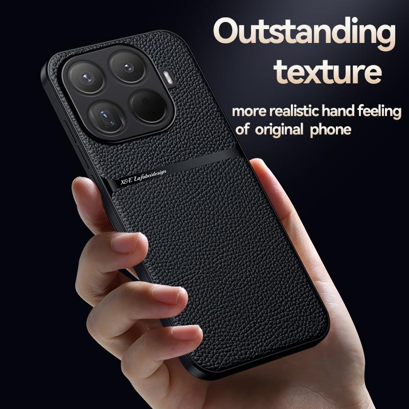 Leather Magnetic Phone Case For Xiaomi Mi 15T Pro 14T Pro Matte Cases For Mi 17 Pro Max 17Pro Back Cover