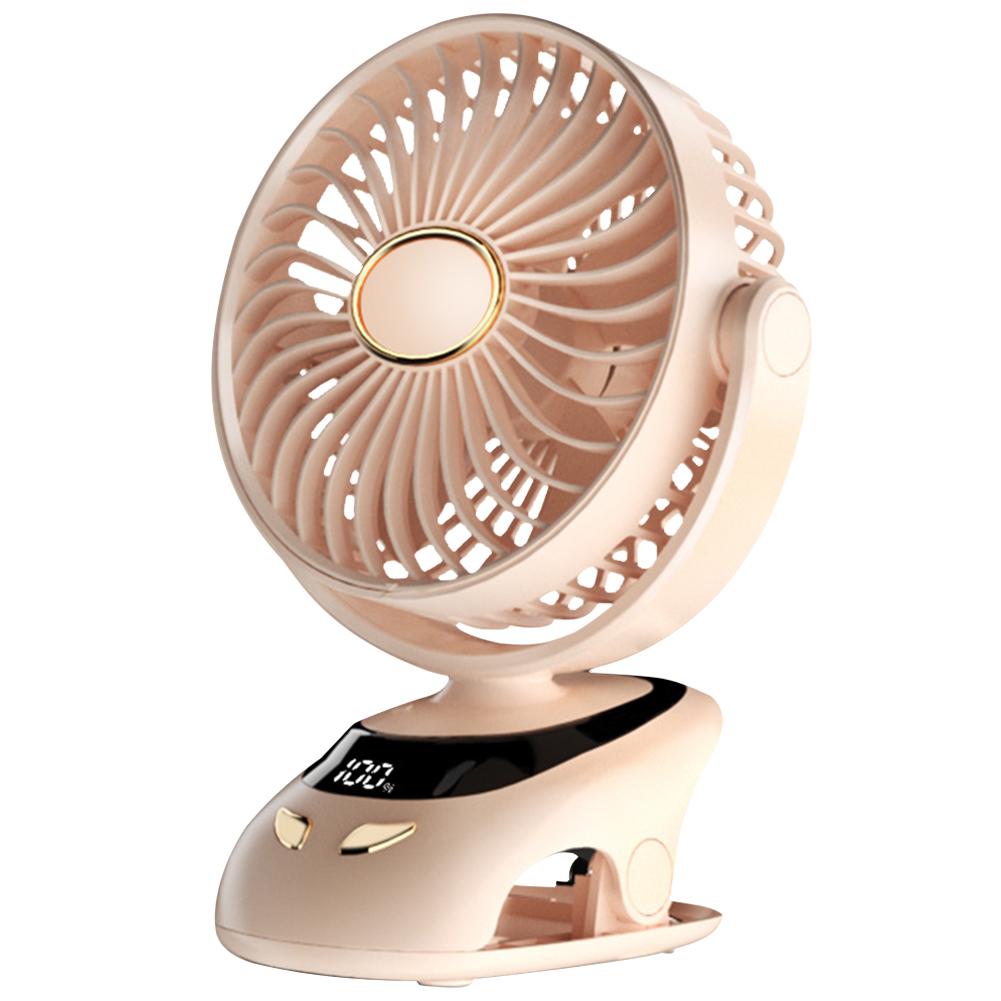 Portable Clip On Fan Rechargeable USB Desk Fan Quiet Table Fan 360 Degree Rotation Desktop Fan for Home Office Stroller Camping