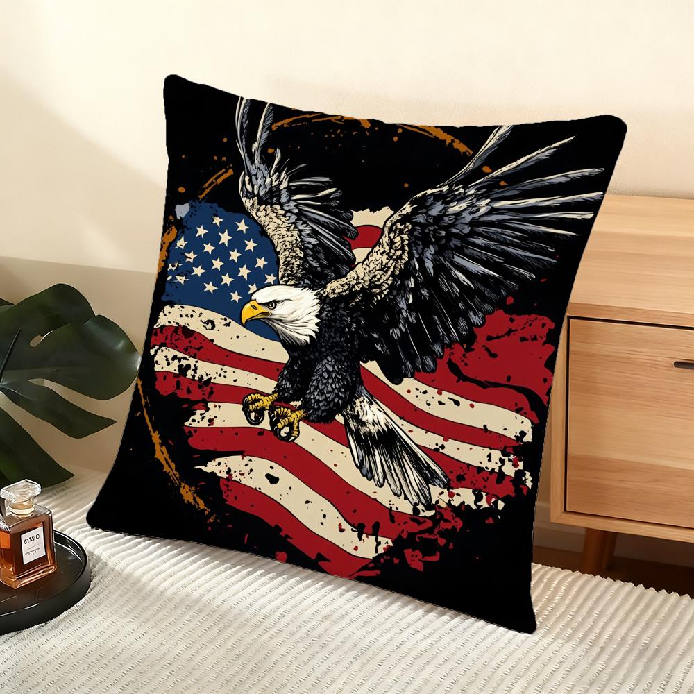 250Th Anniversary Of The Usa Cushion Cover Soft Short Plush Pillow Cover Smooth Cozy Texture Aesthetic Cushion Case Home Decor