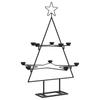 Metal Christmas Tree for Decoration Black 75 cm
