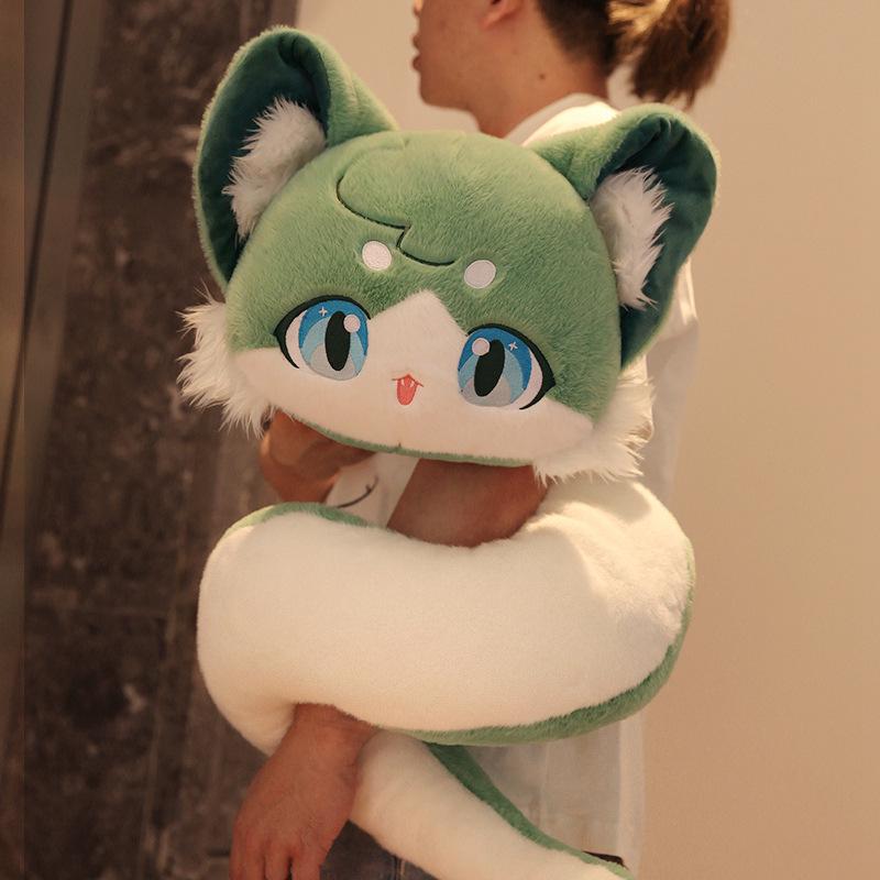 Плюшевая игрушка интернет-знаменитости Мяу Мяу Змея - Милый мультяшный кулон-кукла, Идеальный подарок на день рождения