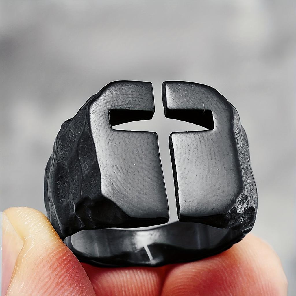 New Product New Creative Design Vintage Cross Crusade Men's Ring